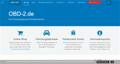 Desktop Screenshot of obd-2.de